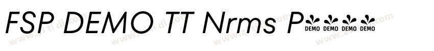 FSP DEMO TT Nrms P字体转换 FSP DEMO TT Nrms P字体转换
